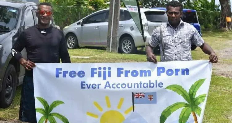 Tyler and family in Fiji